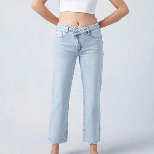 Pacsun 90’s Straight Leg Cross Over Jeans